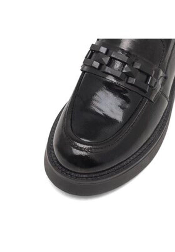 Sergio Bardi Loafersy WI23-C1054-01SB Czarny. Kolor: czarny. Materiał: lakier, skóra