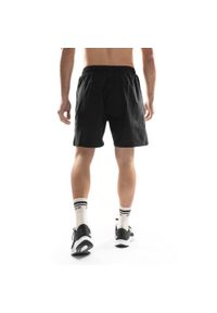 SIROKO - Krótkie spodenki fitness męskie Stellar. Kolor: czarny. Materiał: poliester, elastan. Długość: krótkie. Sport: fitness