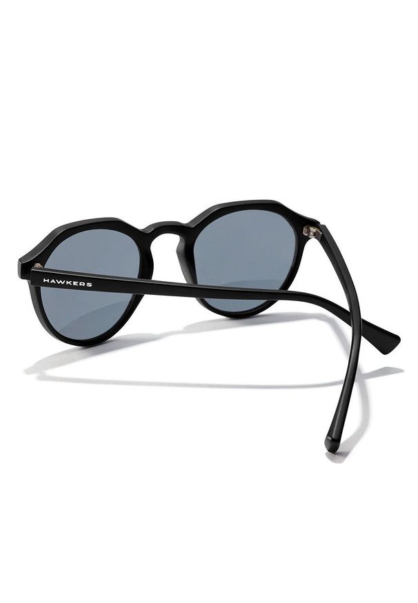 Hawkers - Okulary przeciwsłoneczne BLACK DARK WARWICK XS. Kształt: okrągłe. Kolor: czarny