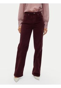 Vero Moda Spodnie materiałowe Tessa 10315350 Fioletowy Wide Leg. Kolor: fioletowy. Materiał: bawełna