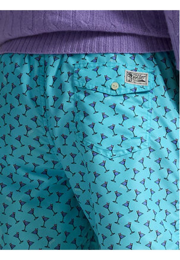 Polo Ralph Lauren Szorty kąpielowe 710963824001 Błękitny Classic Fit. Kolor: niebieski. Materiał: syntetyk