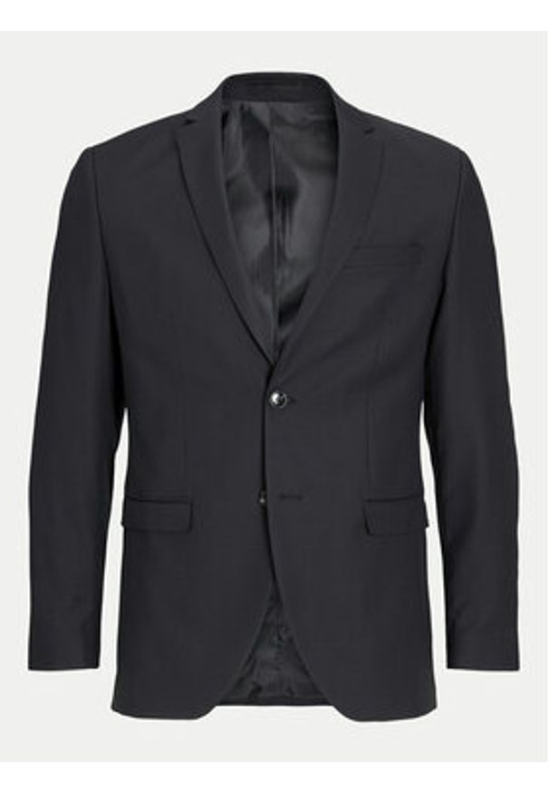 Jack & Jones - Jack&Jones Marynarka Solaris 12141107 Czarny Slim Fit. Kolor: czarny. Materiał: syntetyk