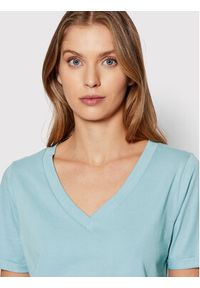 Pieces T-Shirt Ria 17120455 Niebieski Regular Fit. Kolor: niebieski. Materiał: bawełna #4