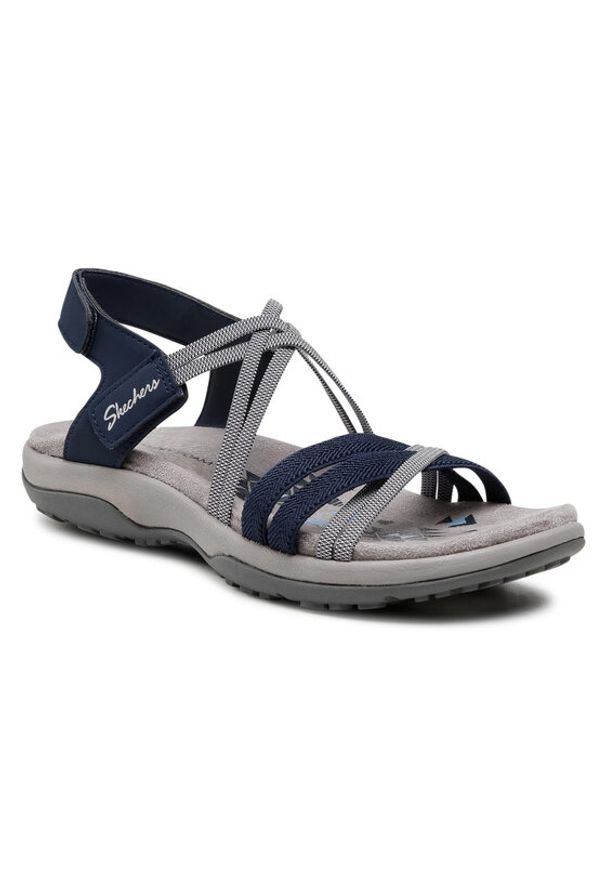 skechers - Skechers Sandały Takes Two 163112/NVY Granatowy. Kolor: niebieski. Materiał: skóra