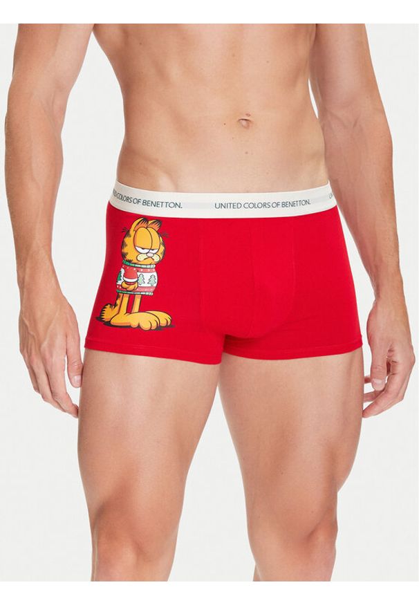 United Colors of Benetton - United Colors Of Benetton Bokserki 32IM2X017 Czerwony. Kolor: czerwony. Materiał: bawełna