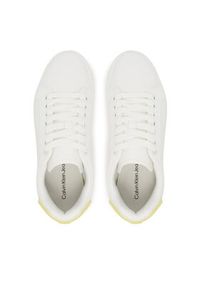 Calvin Klein Jeans Sneakersy Classic Cupsole Ru Patch Lth Wn YW0YW01845 Biały. Kolor: biały. Materiał: skóra #3