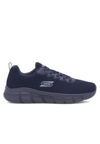 skechers - Adidasy Skechers Bobs B Flex - Chill, Mężczyźni. Zapięcie: sznurówki. Kolor: niebieski. Materiał: syntetyk, tkanina, materiał. Szerokość cholewki: normalna. Sport: turystyka piesza
