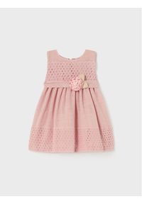 Mayoral Sukienka elegancka 1945 Różowy Regular Fit. Kolor: różowy. Materiał: bawełna. Styl: elegancki