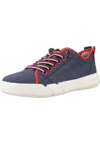 Geox - Buty GEOX J HYROO BOY Niebieski. Kolor: niebieski. Materiał: syntetyk, tkanina. Sport: turystyka piesza