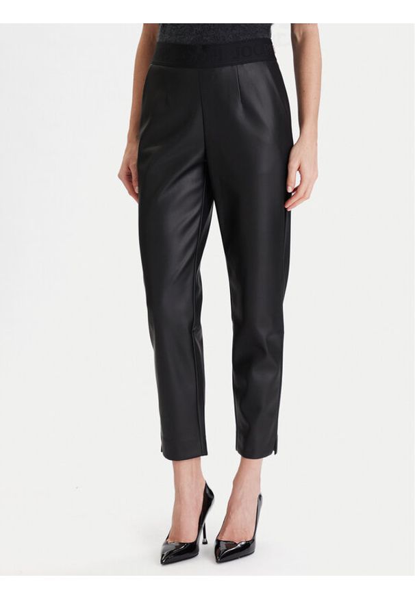 JOOP! Legginsy 58 254P58Patricia 30049668 Czarny Slim Fit. Kolor: czarny. Materiał: skóra
