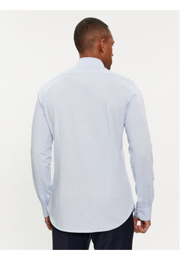 Michael Kors Koszula MK0DS01263 Błękitny Slim Fit. Kolor: niebieski. Materiał: bawełna