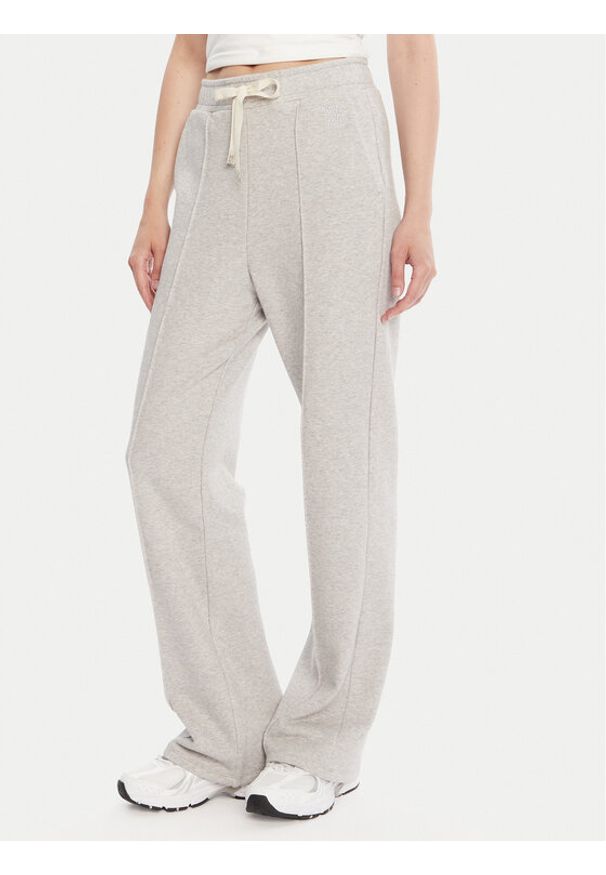 Weekend Max Mara Spodnie dresowe Folk 2525786011 Szary Relaxed Fit. Kolor: szary. Materiał: bawełna