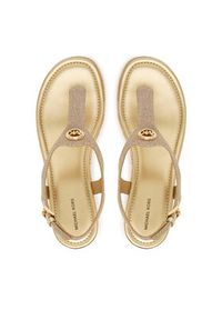 MICHAEL Michael Kors Espadryle Val Thong Wedge 40S6VAMS1D Złoty. Kolor: złoty. Materiał: skóra #5