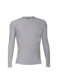 BADGER SPORT - Koszulka z długim rękawem Pro Compression Adults Men Round Neck Undershirt. Kolor: szary. Długość rękawa: długi rękaw. Długość: długie