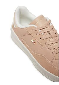 TOMMY HILFIGER - Tommy Hilfiger Sneakersy Essent Basket FW0FW08615 Różowy. Kolor: różowy. Materiał: skóra #4