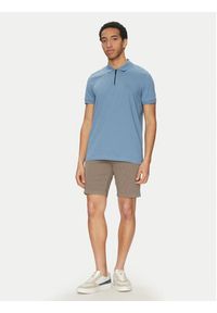 BOSS Polo Passerzip 50537507 Błękitny Slim Fit. Typ kołnierza: polo. Kolor: niebieski. Materiał: bawełna #5