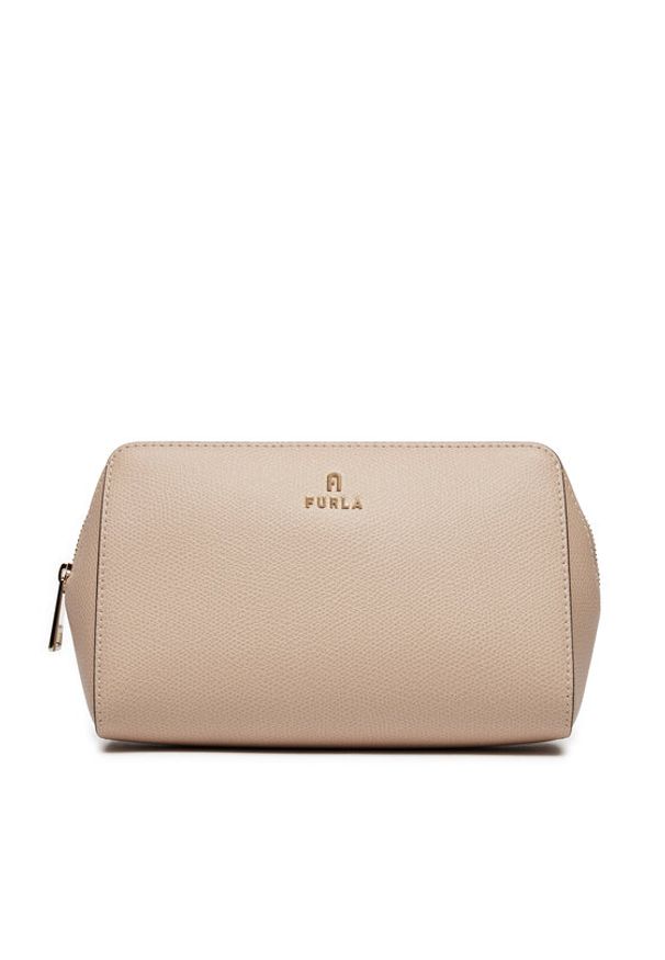 Furla Kosmetyczka Camelia L Cosmetic Case WE00618-ARE000-B4L00-1007 Beżowy. Kolor: beżowy. Materiał: skóra