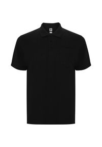 ROLY - Koszulka Polo Z Krótkim Rękawem Dla Dorosłych Unisex Centauro Premium. Typ kołnierza: polo. Kolor: czarny. Długość rękawa: krótki rękaw. Długość: krótkie