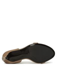 Calvin Klein Sandały Heel Sandal 90 - Lth HW0HW02337 Beżowy. Kolor: beżowy. Materiał: skóra #6