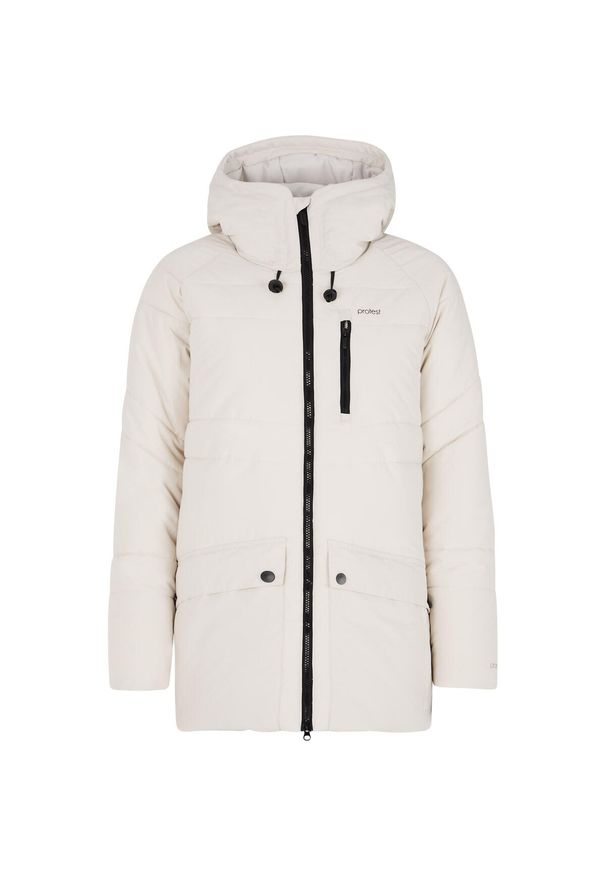 Kurtka puchowa damska Protest Magi. Kolor: biały. Materiał: puch. Sezon: zima. Sport: turystyka piesza