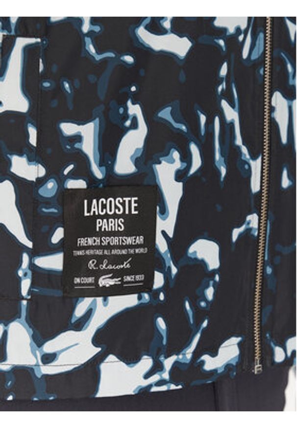 Lacoste Kurtka przejściowa BH9664 Granatowy Regular Fit. Kolor: niebieski. Materiał: syntetyk