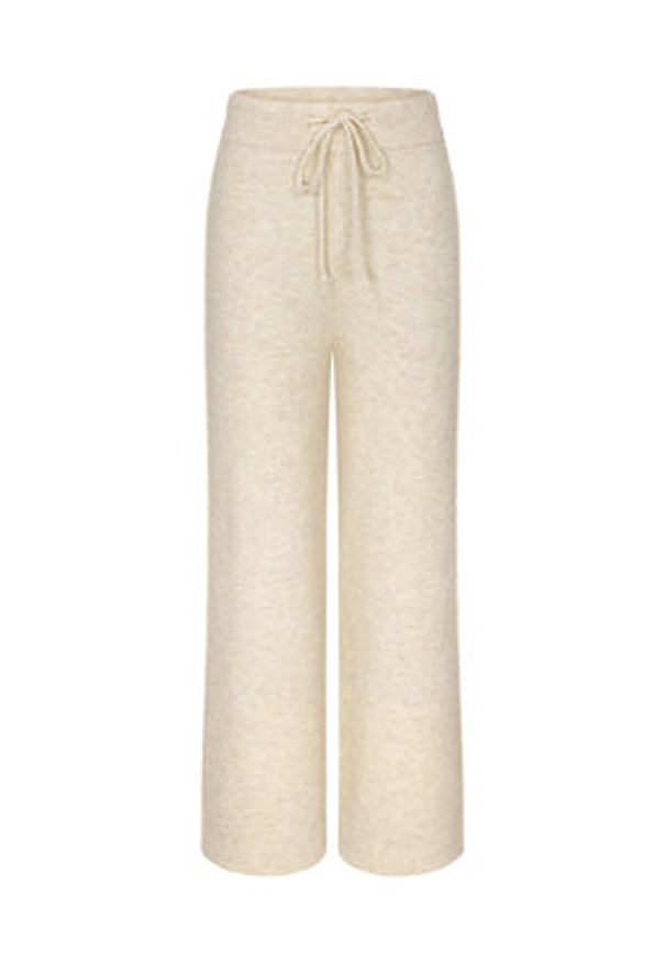 Triumph Spodnie materiałowe Amourette Cozy 10225058 Écru Regular Fit. Materiał: syntetyk