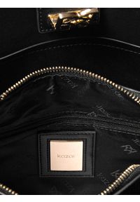 Kazar - Czarna torebka damska. Kolor: czarny. Wzór: gładki. Materiał: skórzane. Styl: elegancki #7