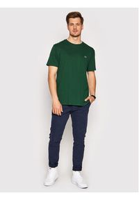 Lacoste T-Shirt TH6709 Zielony Regular Fit. Kolor: zielony. Materiał: bawełna