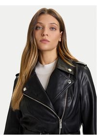 Morgan Kurtka z imitacji skóry 252-GPIL Czarny Regular Fit. Kolor: czarny. Materiał: skóra #3