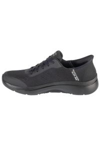 skechers - Buty do chodzenia męskie Skechers Slip ins Arch Fit 2.0. Kolor: czarny. Materiał: syntetyk, materiał. Szerokość cholewki: normalna. Sport: turystyka piesza