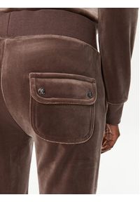 Juicy Couture Spodnie dresowe Del Ray JCAP180 Brązowy Regular Fit. Kolor: brązowy. Materiał: syntetyk
