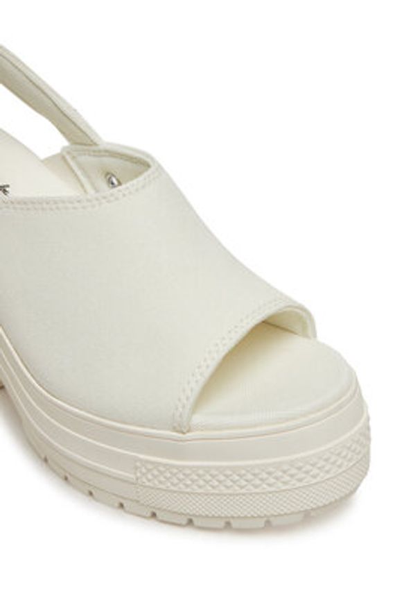 Converse Sandały Chuck 70 De Luxe Heel Sandal Platform A13796C Écru. Materiał: materiał. Obcas: na platformie