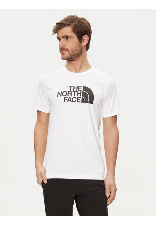 The North Face T-Shirt Easy NF0A87N5 Biały Regular Fit. Kolor: biały. Materiał: bawełna