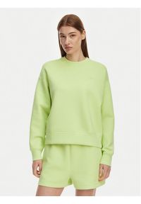 Lacoste Bluza SF0046 Zielony jasny Oversize. Kolor: zielony. Materiał: bawełna #1