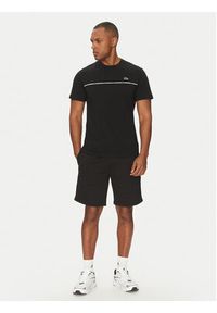 Lacoste T-Shirt TH9842 Czarny Regular Fit. Kolor: czarny. Materiał: bawełna #3