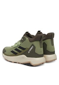 Adidas - adidas Trekkingi Terrex Anylander Mid Hiking Shoes JR6596 Zielony. Kolor: zielony. Materiał: materiał. Model: Adidas Terrex. Sport: turystyka piesza #4