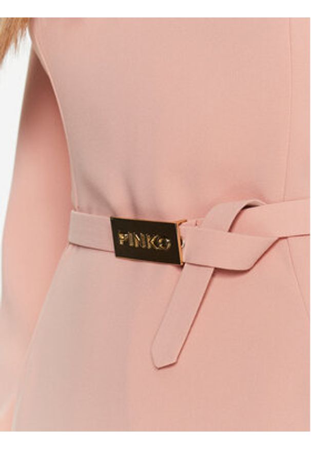 Pinko Sukienka koktajlowa Mendosa 100559 7624 Różowy Regular Fit. Kolor: różowy. Materiał: syntetyk. Styl: wizytowy