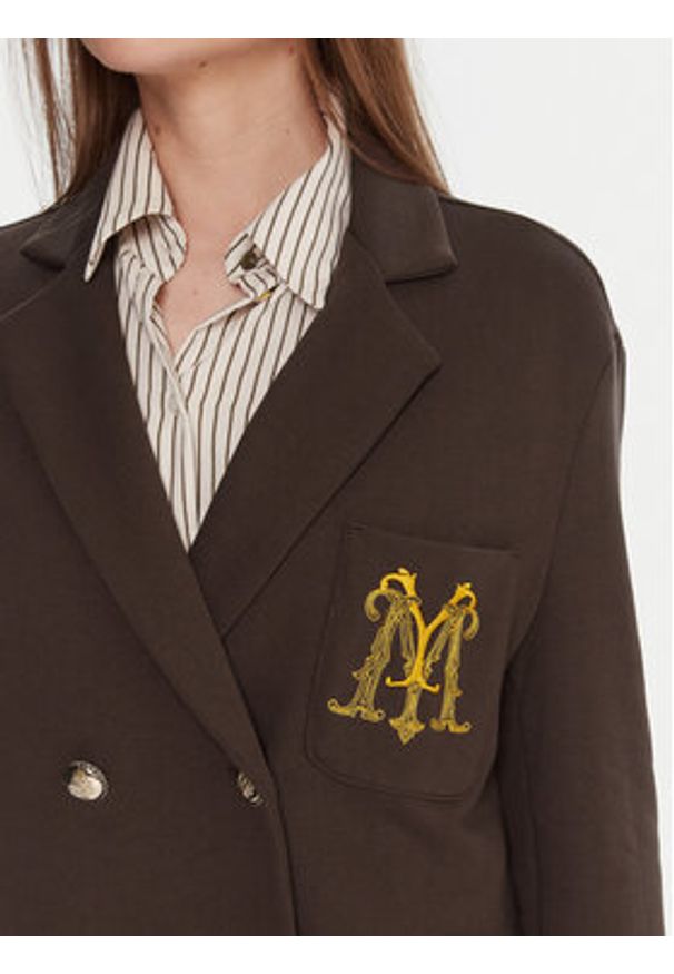 Maryley Marynarka 25IB288/M02/07CO Brązowy Regular Fit. Kolor: brązowy. Materiał: syntetyk