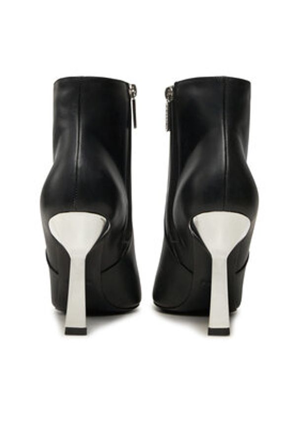 Pollini Botki SA21199C0LTDT000 Czarny. Kolor: czarny. Materiał: skóra