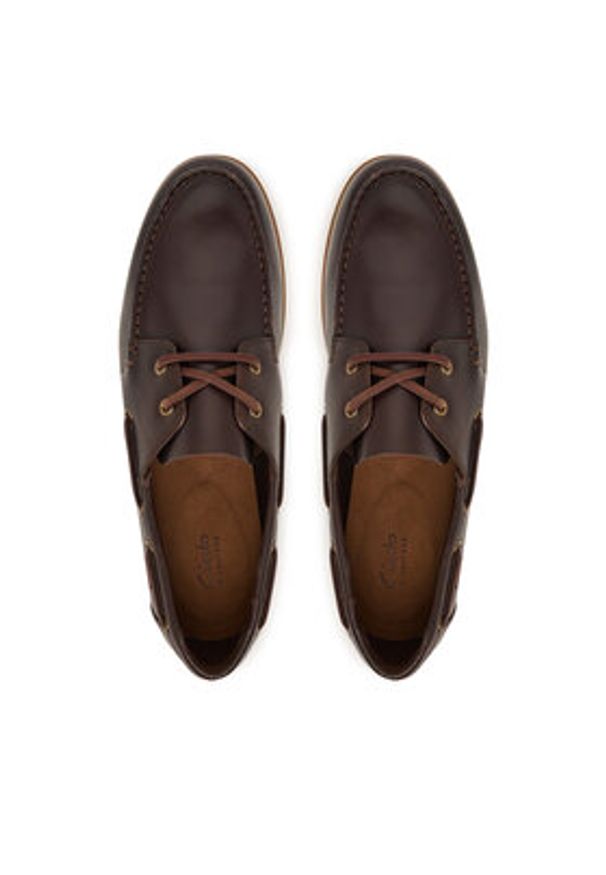 Clarks Półbuty Charmouth Lace 26186433 Brązowy. Kolor: brązowy. Materiał: skóra