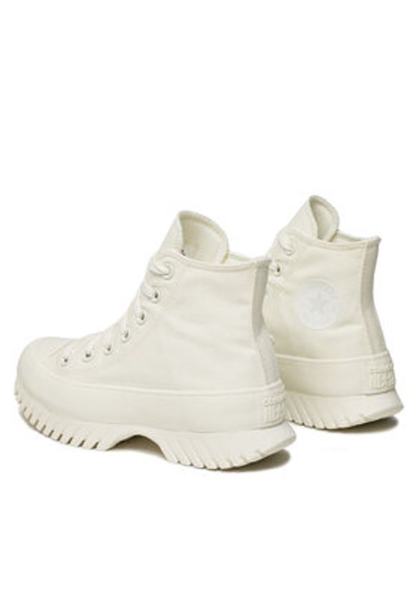 Converse Trampki Chuck Taylor All Star Lugged 2.0 Hi A03557C Écru. Kolor: kremowy. Materiał: materiał