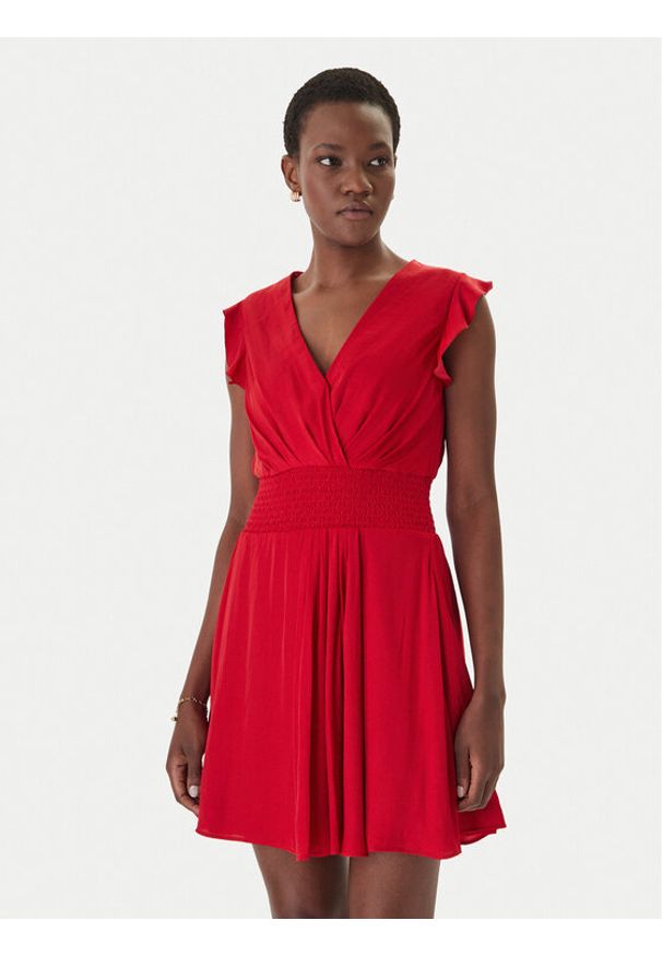 Morgan Sukienka koktajlowa 251-RWANY Czerwony Loose Fit. Kolor: czerwony. Materiał: syntetyk. Styl: wizytowy