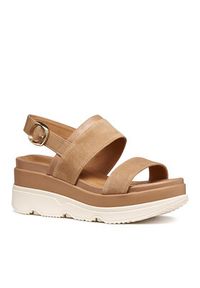 Geox Sandały D Gardenia D65HBA 021BC C5000 Beżowy. Kolor: beżowy. Materiał: zamsz, skóra #4