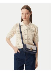 TOMMY HILFIGER - Tommy Hilfiger Torebka Th Script Flap Crossover Canvas AW0AW18737 Kremowy. Kolor: kremowy #1