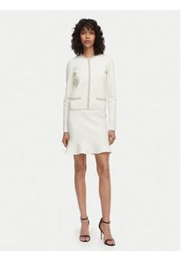 Guess Spódnica mini W6RD75 Z4422 Écru Regular Fit. Kolor: kremowy. Materiał: wiskoza #4