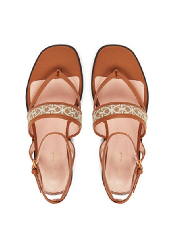 Coccinelle Sandały E4 QWS 40 01 01 Brązowy. Kolor: brązowy. Materiał: skóra