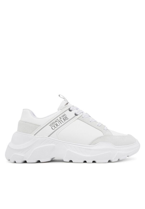 Versace Jeans Couture Sneakersy 79YA3SC2 ZPB30 003 Biały. Kolor: biały. Materiał: skóra