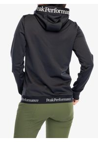 Bluza polarowa damska Peak Performance Rider Tech Zip Hood. Kolor: czarny. Materiał: polar
