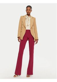 Maryley Marynarka 24IB139/43ER Brązowy Regular Fit. Kolor: brązowy. Materiał: syntetyk #4