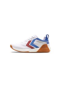 Buty do chodzenia męskie Hummel Algiz 2.0 Lite Icon. Zapięcie: sznurówki. Kolor: biały, wielokolorowy, niebieski. Materiał: materiał, syntetyk. Szerokość cholewki: normalna. Sport: turystyka piesza